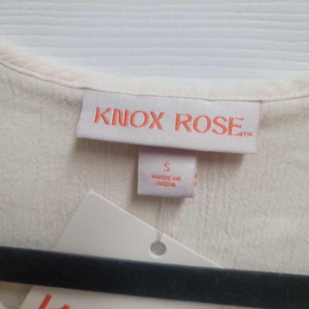 Knox Rose Cream Ruffled Smocked Mini Dress - Picture 3 of 9